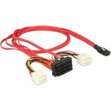 DeLOCK Mini SAS SFF-8087 > Mini SAS SFF-8087, Adaptateur Rouge/Noir, 1 mètre