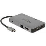 DeLOCK Station d'accueil USB Type-C 4K Argent