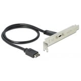 DeLOCK Support de verrouillage 1x USB-C, Câble Noir, 0,5 mètre