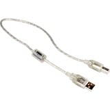 DeLOCK USB-A 2.0 > USB-B, Câble Transparent,  0,5 mètres