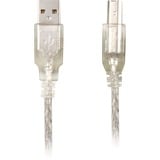 DeLOCK USB-A 2.0 > USB-B, Câble Transparent,  0,5 mètres