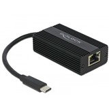 DeLOCK USB-C male >  2.5 Gigabit LAN, Adaptateur Noir, 0,135 mètres