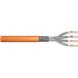 Digitus Câble d'installation professionnel Cat.7 S/FTP simplex Orange, 1000 mètres