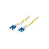  Fibre optique LC/SC 50/125µ OM2 LSZH, Câble Jaune, 15 mètres