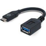 HP USB-C > USB A (2UX19AA), Adaptateur Noir, 0,1 mètres