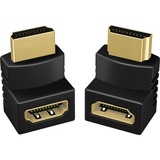 ICY BOX 2 adaptateurs de coin HDMI Noir, IB-CB009-1