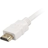 Sharkoon Câble HDMI haute vitesse avec Ethernet Blanc, 1 Mètre