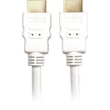 Sharkoon Câble HDMI haute vitesse avec Ethernet Blanc, 1 Mètre