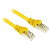 Sharkoon Câble RJ45  mâle > RJ45 mâle CAT.6 S/FTP Jaune, 1,5 Mètre
