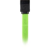 Sharkoon Câble Sata III manchette 90 Vert, 30 cm