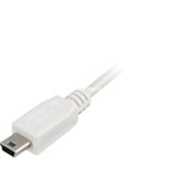 Sharkoon Câble USB 2.0 A -> USB Mini-B Blanc, 1,5 Mètre