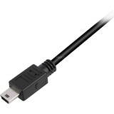 Sharkoon Câble USB 2.0, USB-A mâle > Mini USB mâle Noir, 2,0 Mètre, double blindage