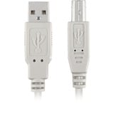 Sharkoon Câble USB A > USB B Gris, Mâle/Mâle