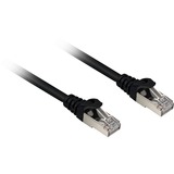 Sharkoon Câble réseau RJ-45 S/FTP Cat.6a Noir, 5 mètres, sans halogène