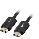 Sharkoon HDMI 2.0, Câble Noir, 7,5 mètres, 4K