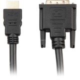 Sharkoon HDMI > DVI-D, Câble Noir, 5 mètres, Dual-Link