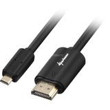 Sharkoon HDMI > Micro-HDMI 2.0, Câble Noir, 1,5 mètre, 4K