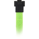 Sharkoon Sata III 90° sleeve, Câble Vert, 0,3 mètres