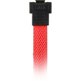 Sharkoon Sata III 90° sleeve, Câble Rouge, 0,45 mètres