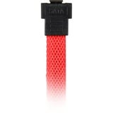 Sharkoon Sata III 90° sleeve, Câble Rouge, 0,6 mètres