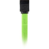 Sharkoon Sata III câble sleeve Vert, 30 cm