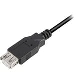 Sharkoon USB 2.0, Câble d'extension Noir, 0,5 mètre, double blindage
