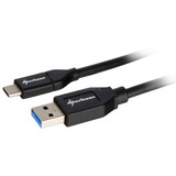 Sharkoon USB 3.1 Gen 2-A > USB-C, Câble Noir, 1 mètre