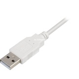 Sharkoon USB-A 2.0 > Mini USB-B, Câble Blanc, 1,5 mètre