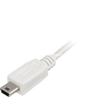 Sharkoon USB-A 2.0 > Mini USB-B, Câble Blanc, 1,5 mètre