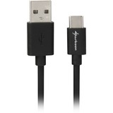 Sharkoon USB-A 2.0 > USB-C, Câble Noir, 1 mètre