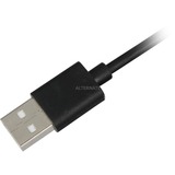 Sharkoon USB-A 2.0 > USB-C, Câble Noir, 1 mètre