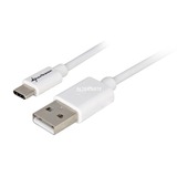 Sharkoon USB-A 2.0 - USB-C, Câble Blanc, 0,5 mètre