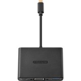 Sitecom USB-C vers USB + VGA + USB-C 3-en-1 , Adaptateur Noir