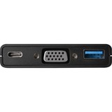 Sitecom USB-C vers USB + VGA + USB-C 3-en-1 , Adaptateur Noir