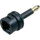 goobay 3.5mm mini - toslink, Adaptateur Noir, 3.5mm mini, toslink