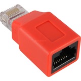 goobay Adaptateur RJ45 Cat.5 Crossover Rouge