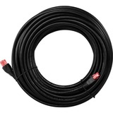 goobay Câble de raccordement Cat.6 U/UTP, Outdoor Noir, 75 mètres