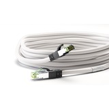 goobay Câble de raccordement Cat.8.1 S/FTP Blanc, 0,5 mètre