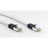 goobay Câble de raccordement Cat.8.1 S/FTP Blanc, 0,5 mètre