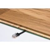 goobay Câble de raccordement RJ-45 U/UTP avec Cat.5e Blanc, 3 mètres, câble plat