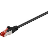 goobay Câble de raccordement S/FTP, RJ-45 Cat.6a Noir, 1 mètre