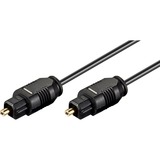 goobay Câble optique Toslink Noir, 1,5 mètre
