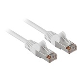 goobay Câble réseau RJ-45 F/UTP Cat.5e Blanc, 50 mètres