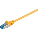 goobay Câble réseau RJ-45 S/FTP Cat.6a Jaune, 10 mètres