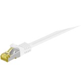 goobay Câble réseau RJ-45 S/FTP Cat.7 Blanc, 7,5 mètres