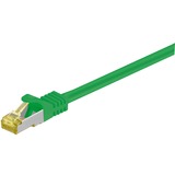 goobay Câble réseau RJ-45 S/FTP (PiMF) Cat.6a, Cat.7 Vert, 2 mètres