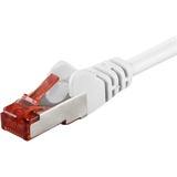 goobay Câble réseau RJ-45 S/STP Cat.6 Blanc, 50 mètres