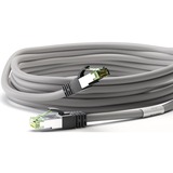 goobay Câble réseau S/FTP Cat.8.1 Gris, 0,25 mètre