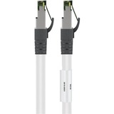 goobay Câble réseau S/FTP Cat.8.1 Blanc, 0,5 mètre