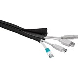 goobay Gaine de protection, Gaine de câble Noir, 1,8 mètre
